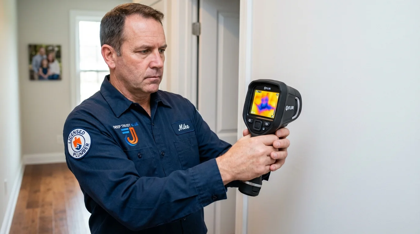 Thermal imaging leak detection by Johns Plumbing LLC in Ennis